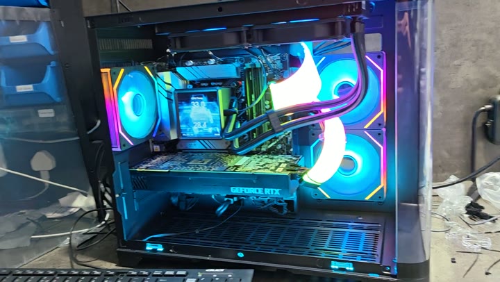 A custom RGB gaming PC built at Tamworth Computer Centre